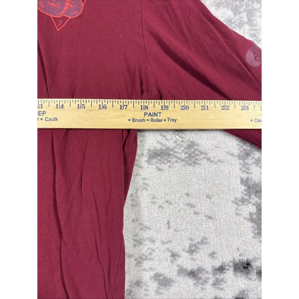 Nike AM Crew Snake Cobra Graphic Shirt Mens Size Large Red Long Sleeve Slim Fit